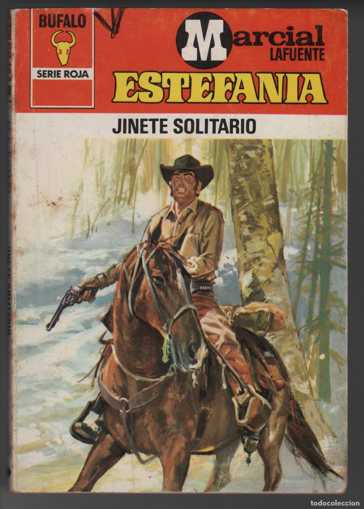 Libros de segunda mano: BUFALO ROJA 1344 - JINETE SOLITARIO - ESTEFANIA - BOLSILIBRO - ED. BRUGUERA
