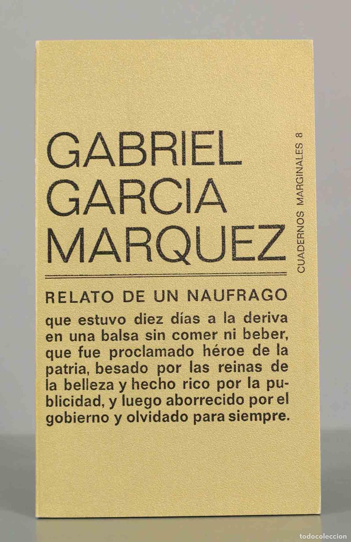 Libros de segunda mano: Relato de un n&aacute;ufrago - Gabriel Garc&iacute;a M&aacute;rquez - Tusquets Editores