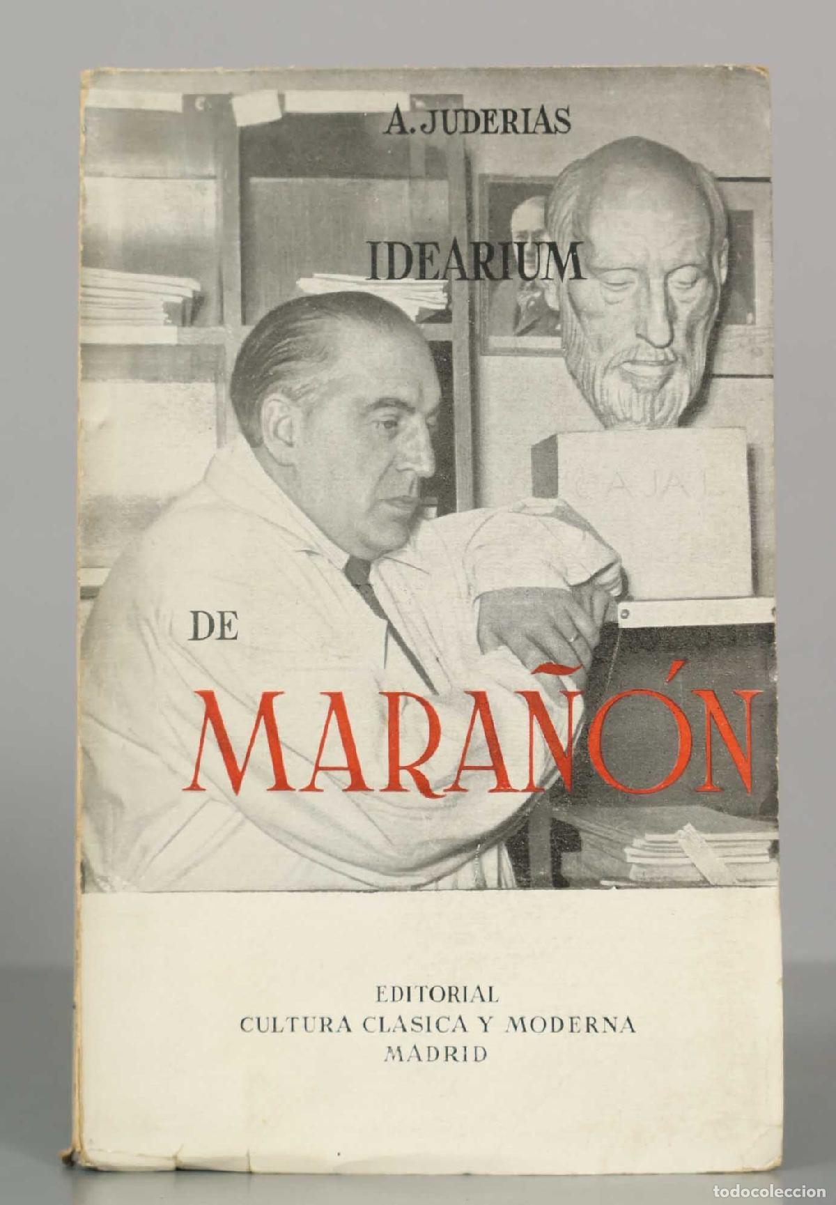 Libros de segunda mano: Idearium de Mara&ntilde;&oacute;n - Alfredo Juder&iacute;as - Editorial Cultura Cl&aacute;sica y Moderna