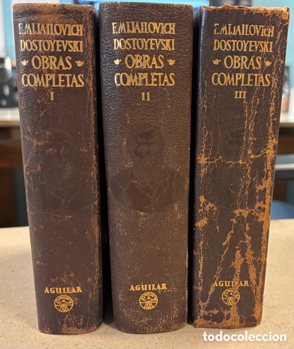 Libros de segunda mano: FIODOR M. DOSTOYEVSKI &ldquo;OBRAS COMPLETAS&rdquo;: AGUILA DE EDICIONES. 3 TOMOS.