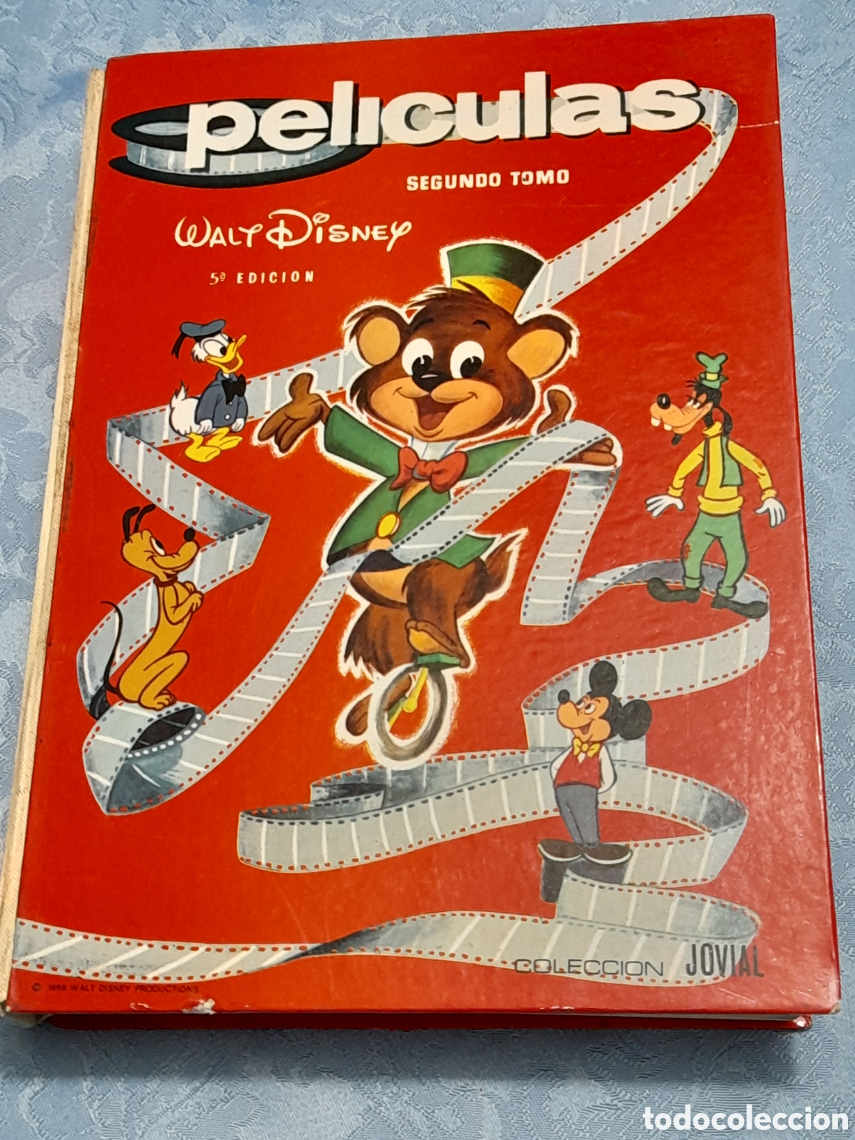 Libros de segunda mano: Libro tomo Pel&iacute;culas Walt Disney, colecci&oacute;n Jovial