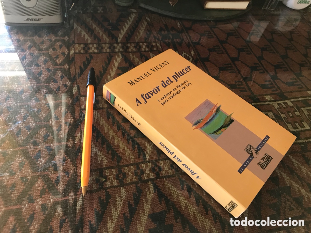Libros de segunda mano: A favor del placer. Manuel Vicent. El pa&iacute;s. Aguilar