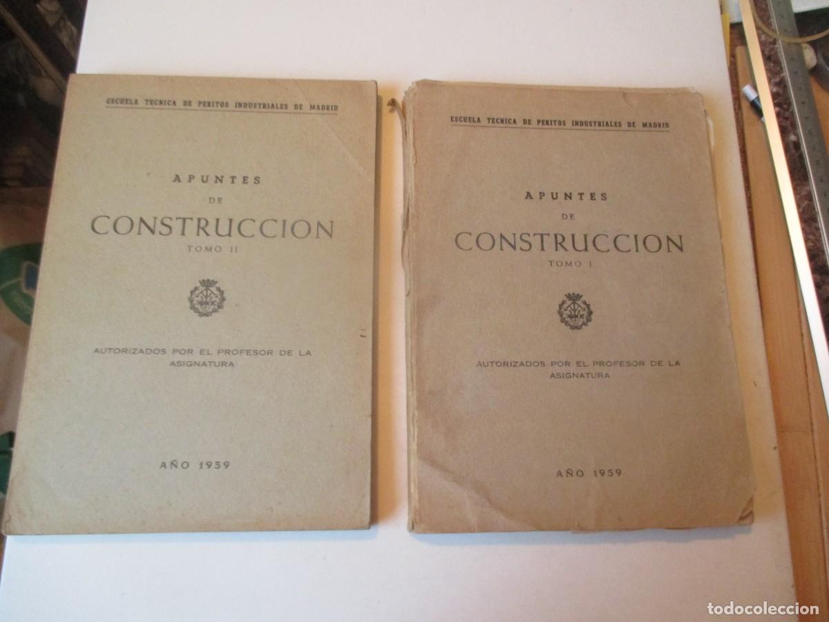 Libros de segunda mano: Apuntes de construcci&oacute;n Tomo I y II W40208