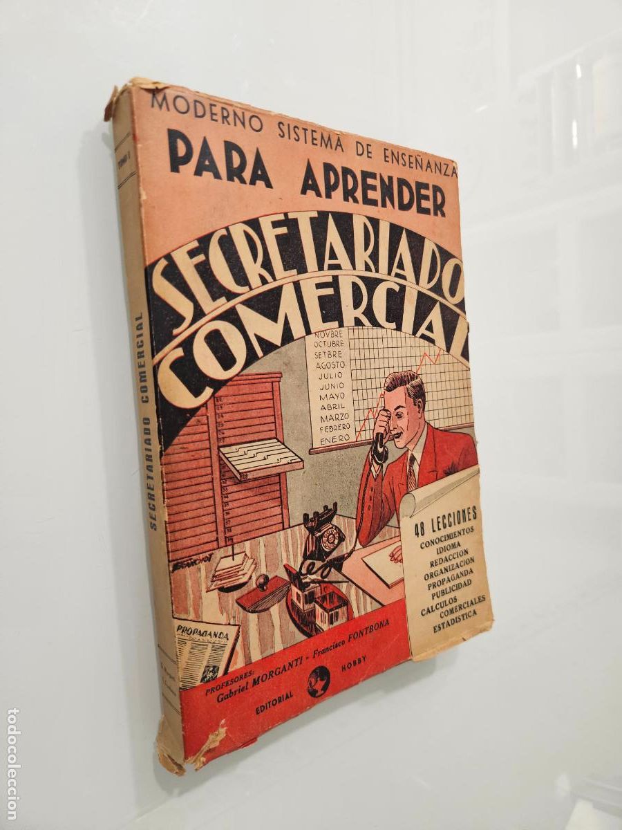 Libros de segunda mano: Secretariado Comercial, Tomo I | Morganti | Editorial Hobby (Argentina), 1945