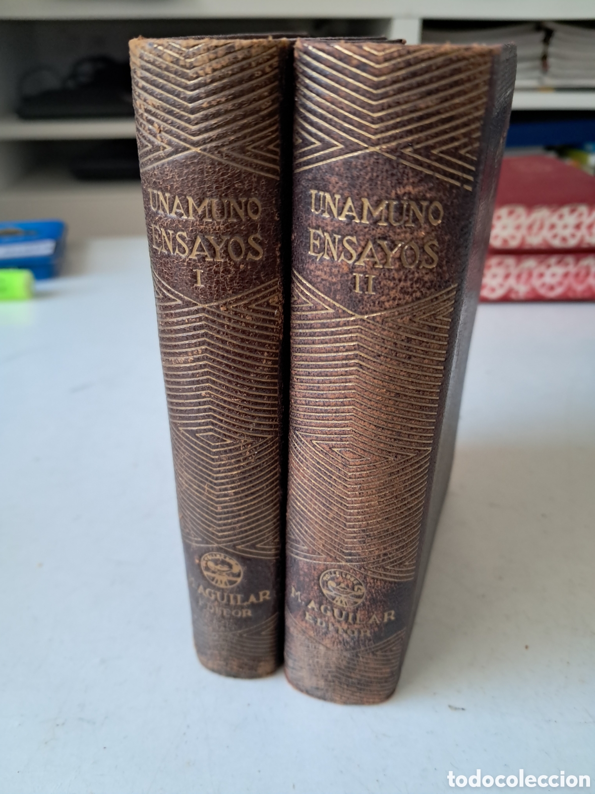 Libros de segunda mano: AGUILAR ,ENSAYOS . MIGUEL DE UNAMUNO. 1945, DOS TOMOS.