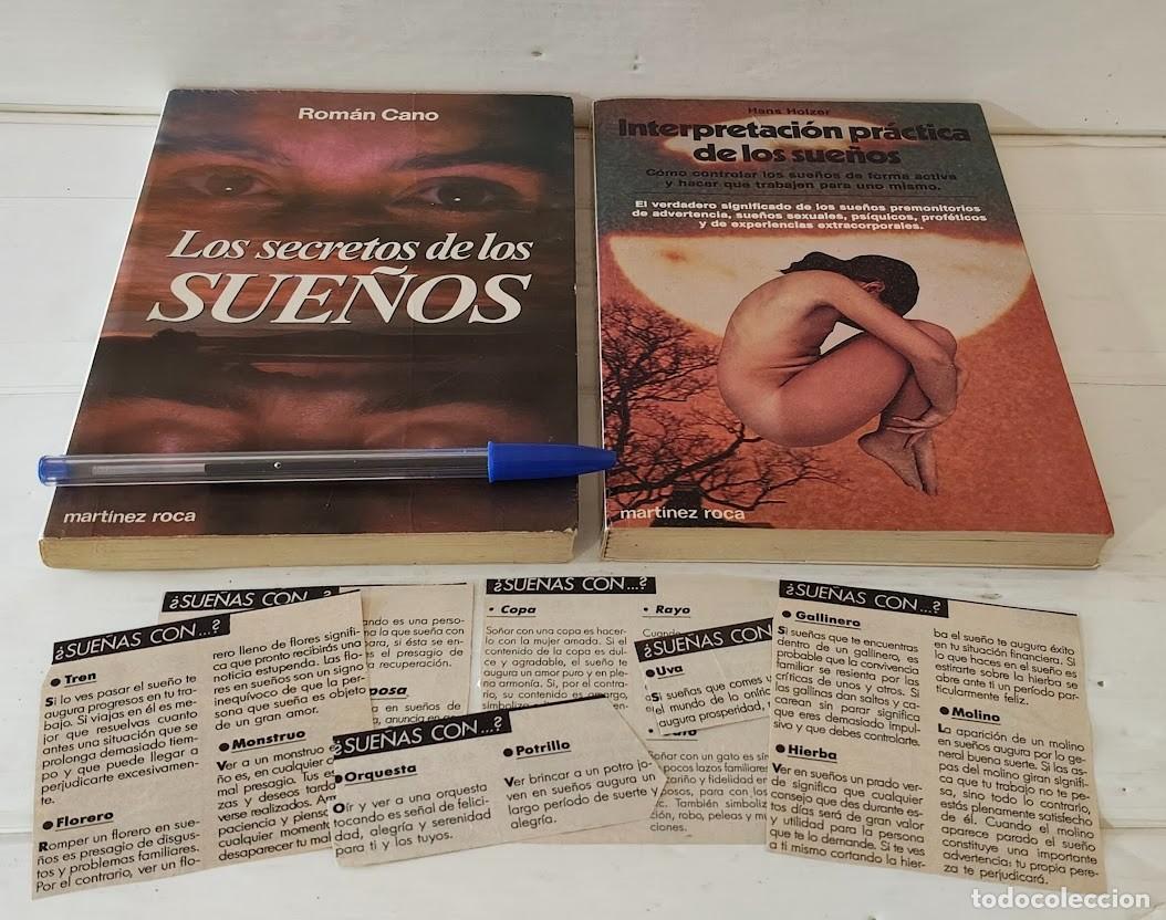 Libros de segunda mano: Interpretaci&oacute;n de sue&ntilde;os y secretos - Dos libros: Hans Holzer y Rom&aacute;n Cano - Mart&iacute;nez Roca 1988