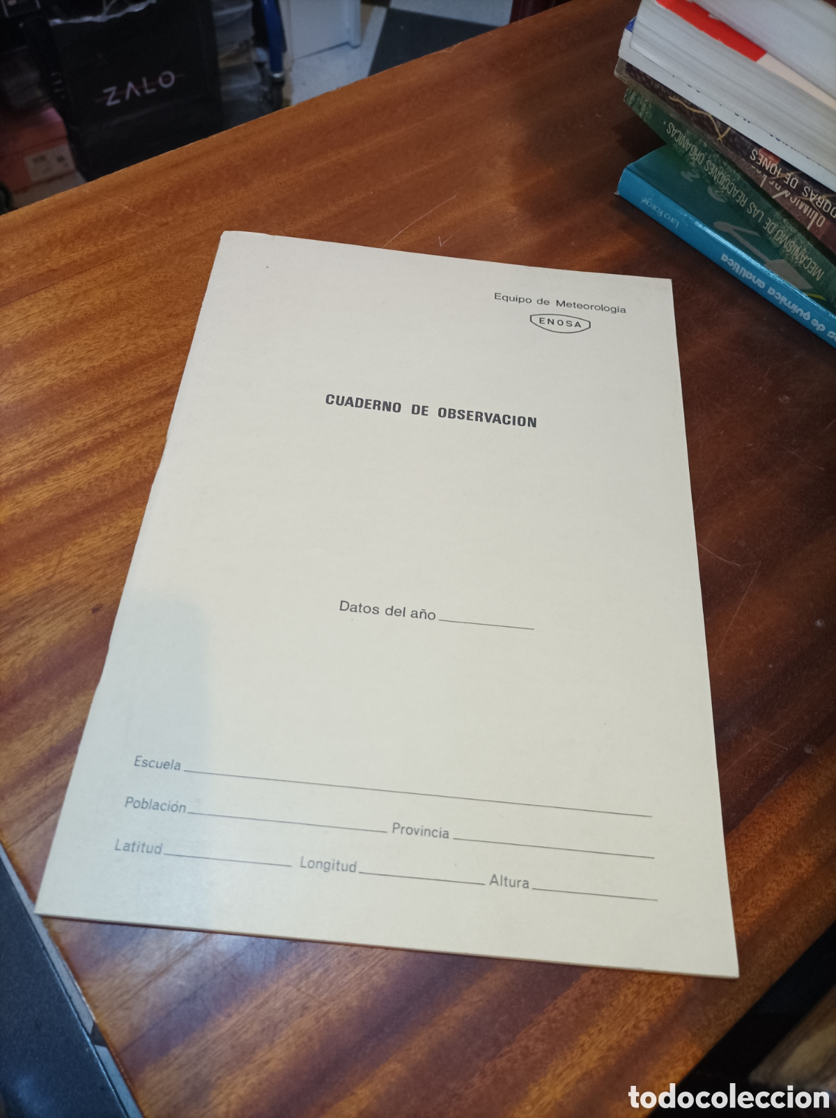Libros de segunda mano: CUADERNO DE OBSERVACI&Oacute;N.EQUIPO DE METEOROLOG&Iacute;A ENOSA