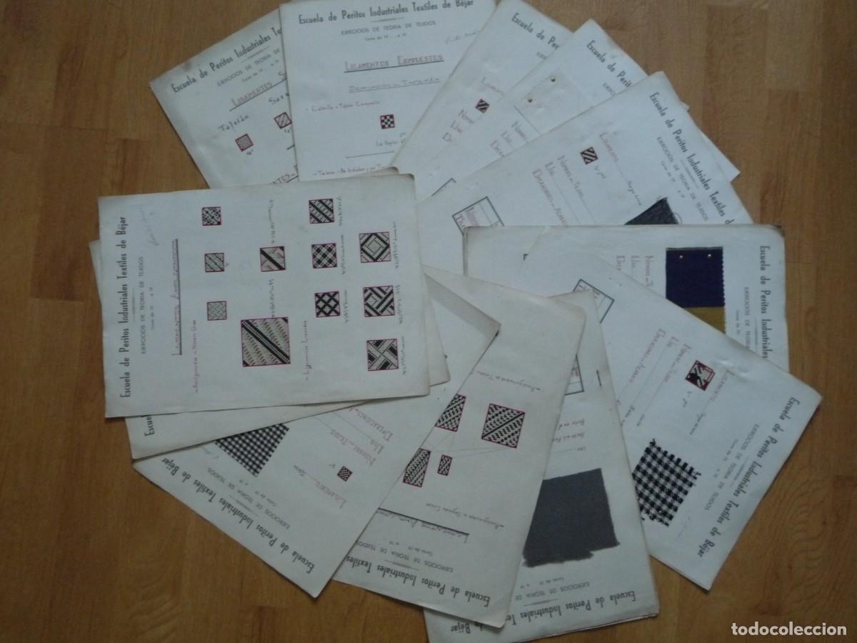 Libros de segunda mano: EJERCICIOS DE TEORIA DE TEJIDOS. ESCUELA DE PERITOS INDUSTRIALES TEXTILES DE BEJAR