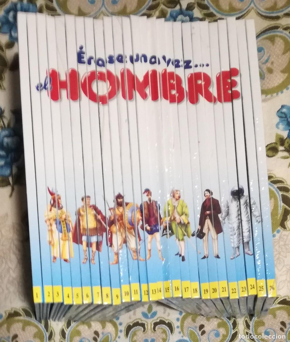 Libros de segunda mano: Erase una vez el hombre: 26 tomos, coleccion completa - Planeta-Agostini, PRECINTADOS