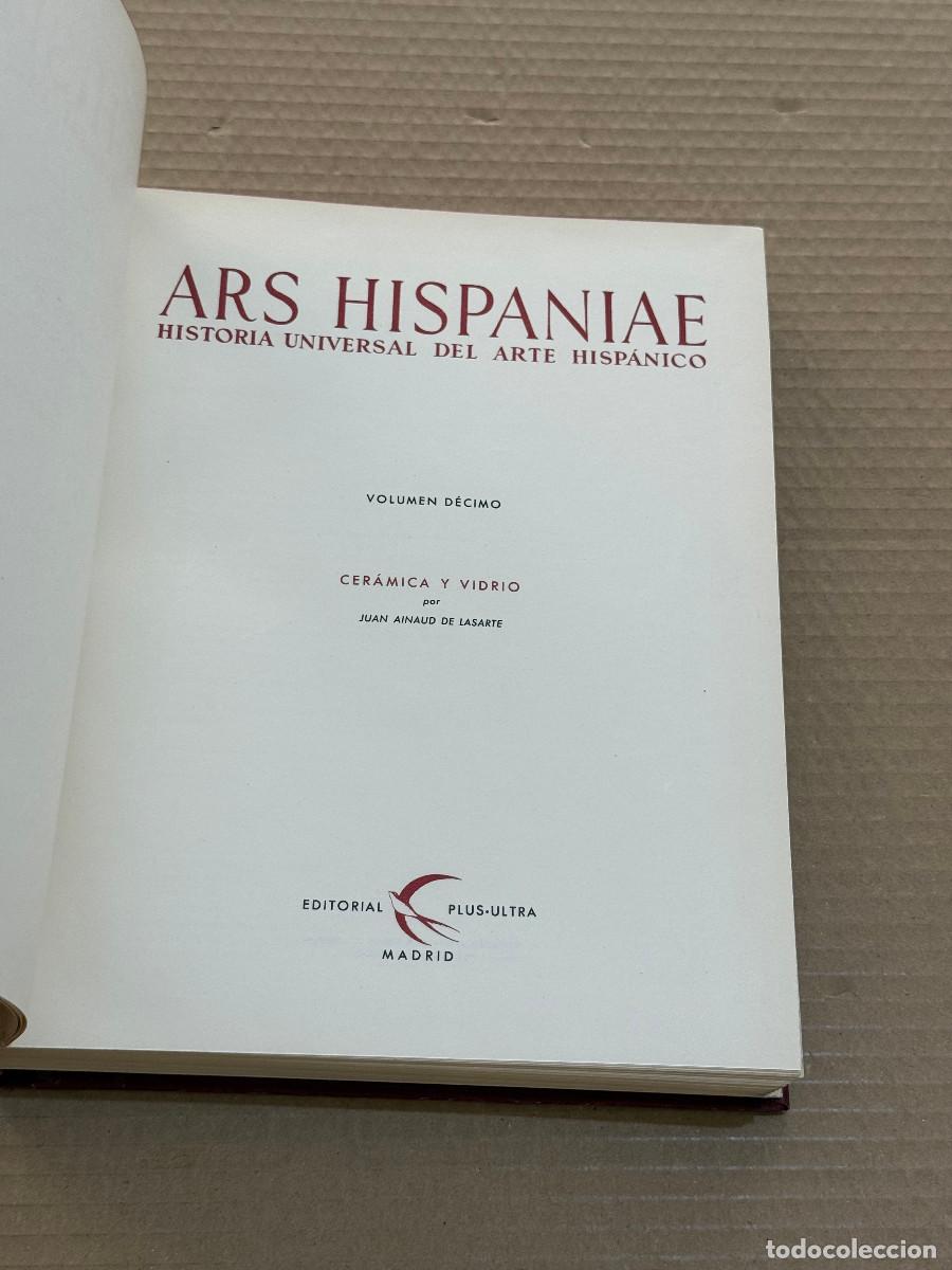 Livres d'occasion: JUAN AINAUD DE LASARTE / CERAMICA Y VIDRIO / ARS HISPANIAE VOLUMEN 10