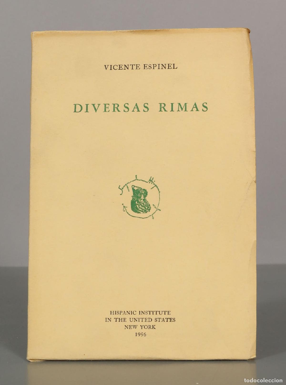 Libros de segunda mano: VICENTE ESPINEL. DIVERSAS RIMAS. - Foto 1