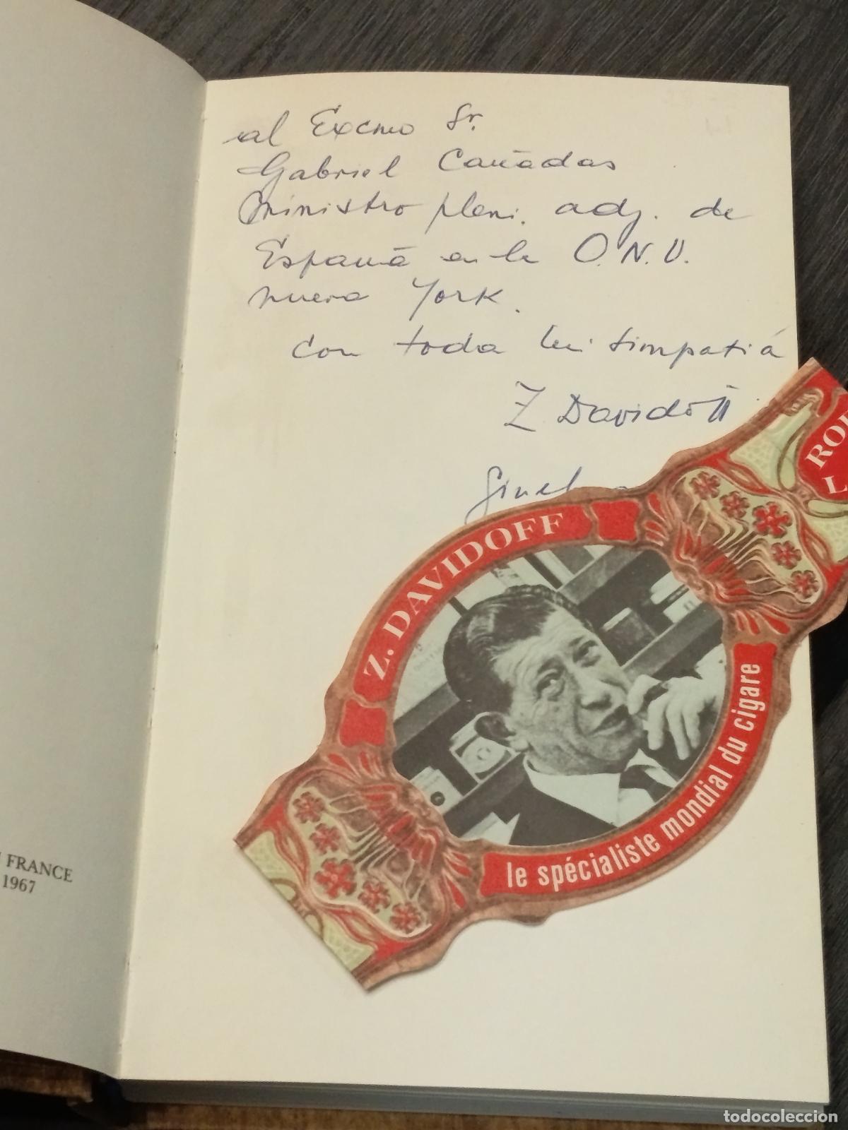 Libros de segunda mano: 1967 - Z. DAVIDOFF. Le Livre du Connaisseur de Cigare - Dedicatoria manuscrita de Davidoff