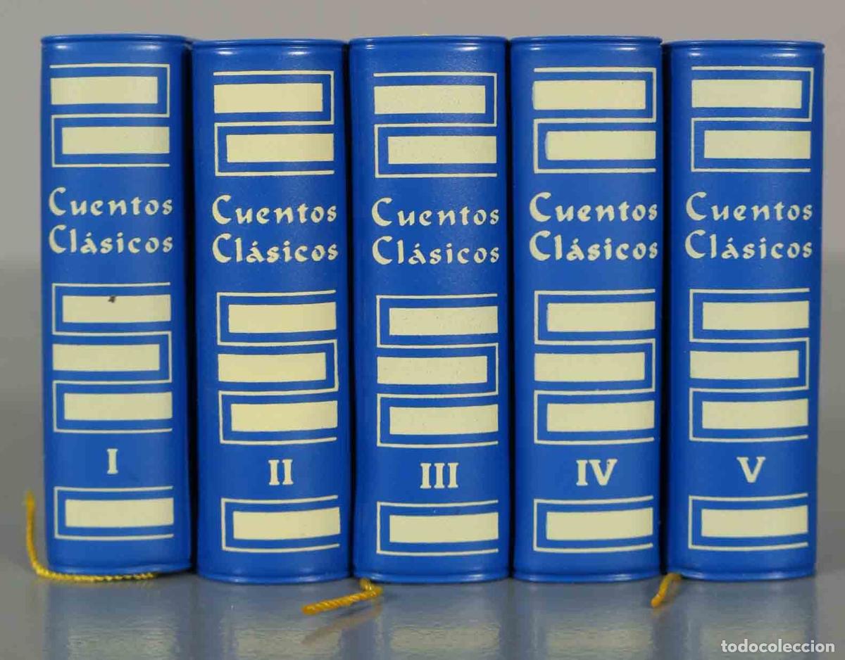 Libros de segunda mano: LIBRO MINIATURA. CUENTOS CLASICOS. 5 TOMOS. SAIRAM.