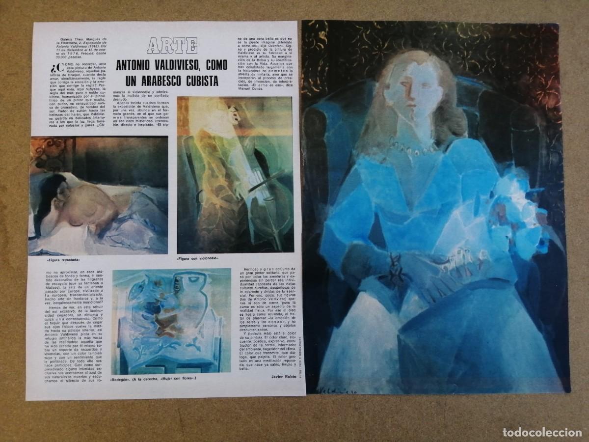 Libros de segunda mano: REPORTAJE. ARTE, ANTONIO VALDIVIESO COMO UN ARABESCO CUBISTA