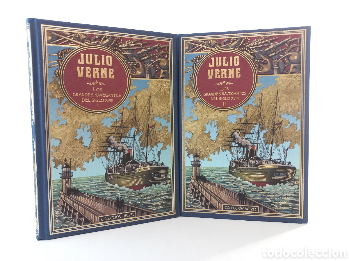 Libros de segunda mano: Los grandes navegantes del Siglo XVIII. Julio Verne. RBA Editores, Hetzel, 2020. Ilustrado.