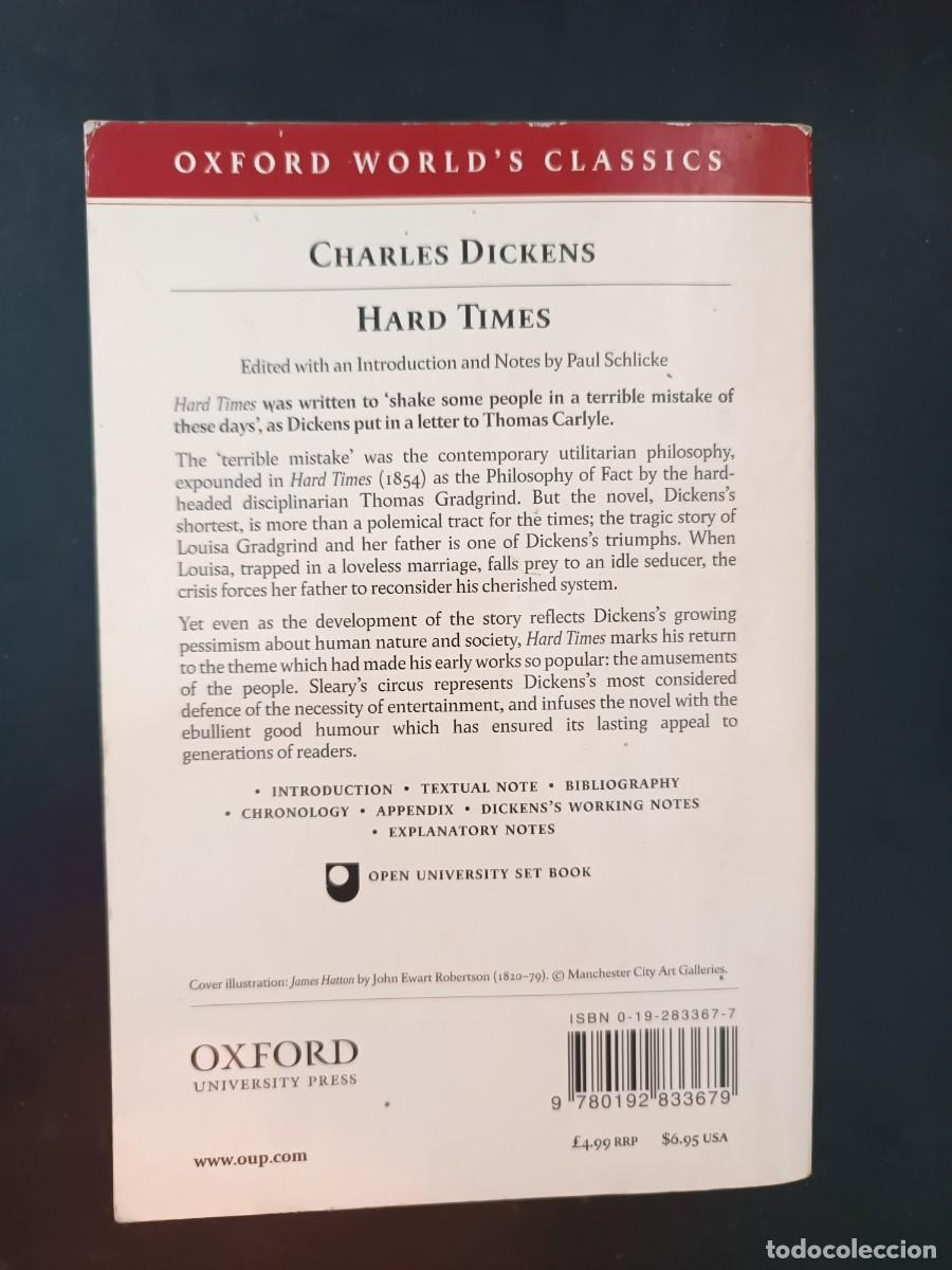 Libros de segunda mano: Hard Times Charles Dickens Oxford University Press - Foto 2