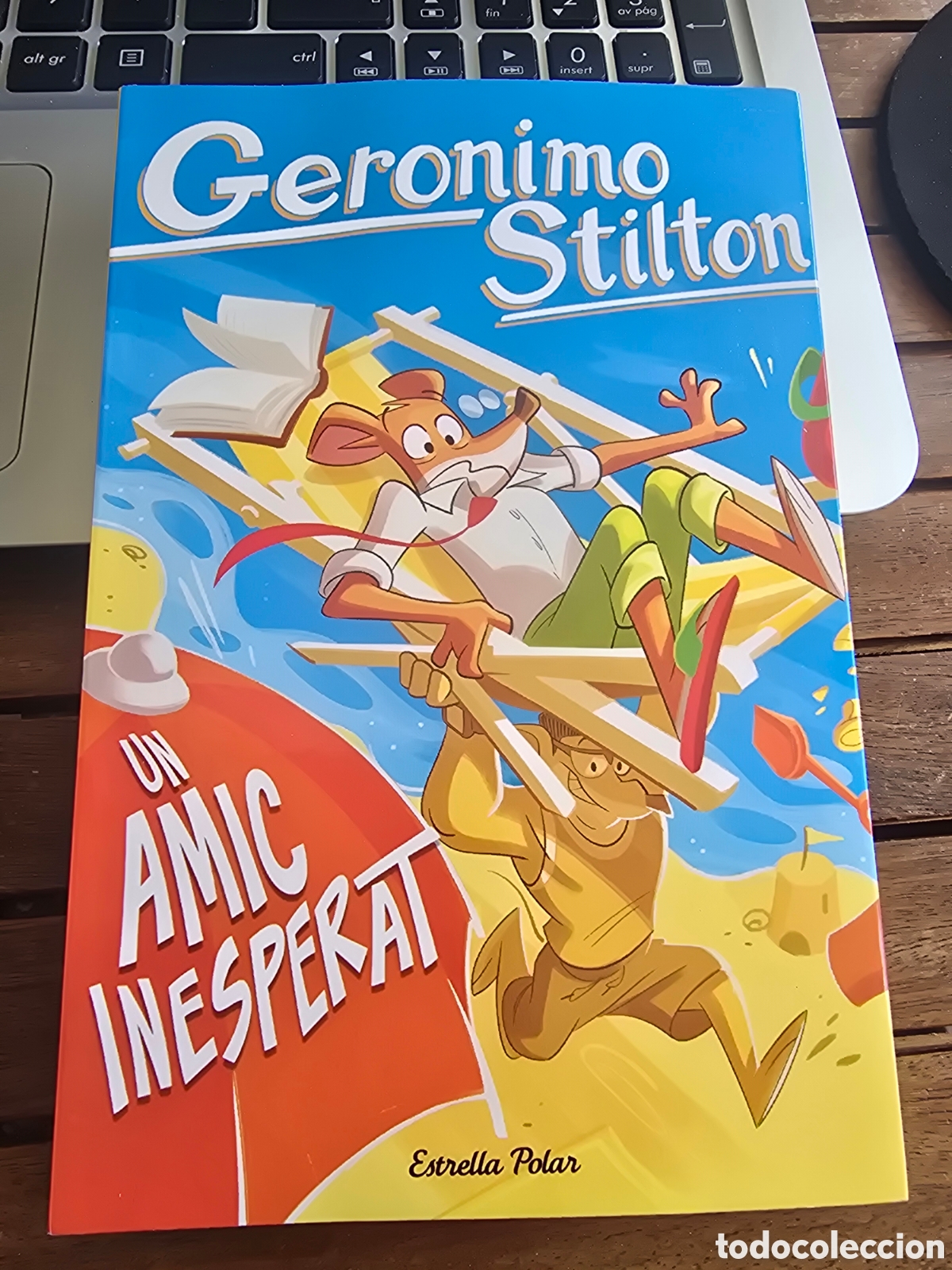 Libros de segunda mano: Un amic inesperat Geronimo Stilton ESTRELLA POLAR 2026 CATAL&Aacute;N