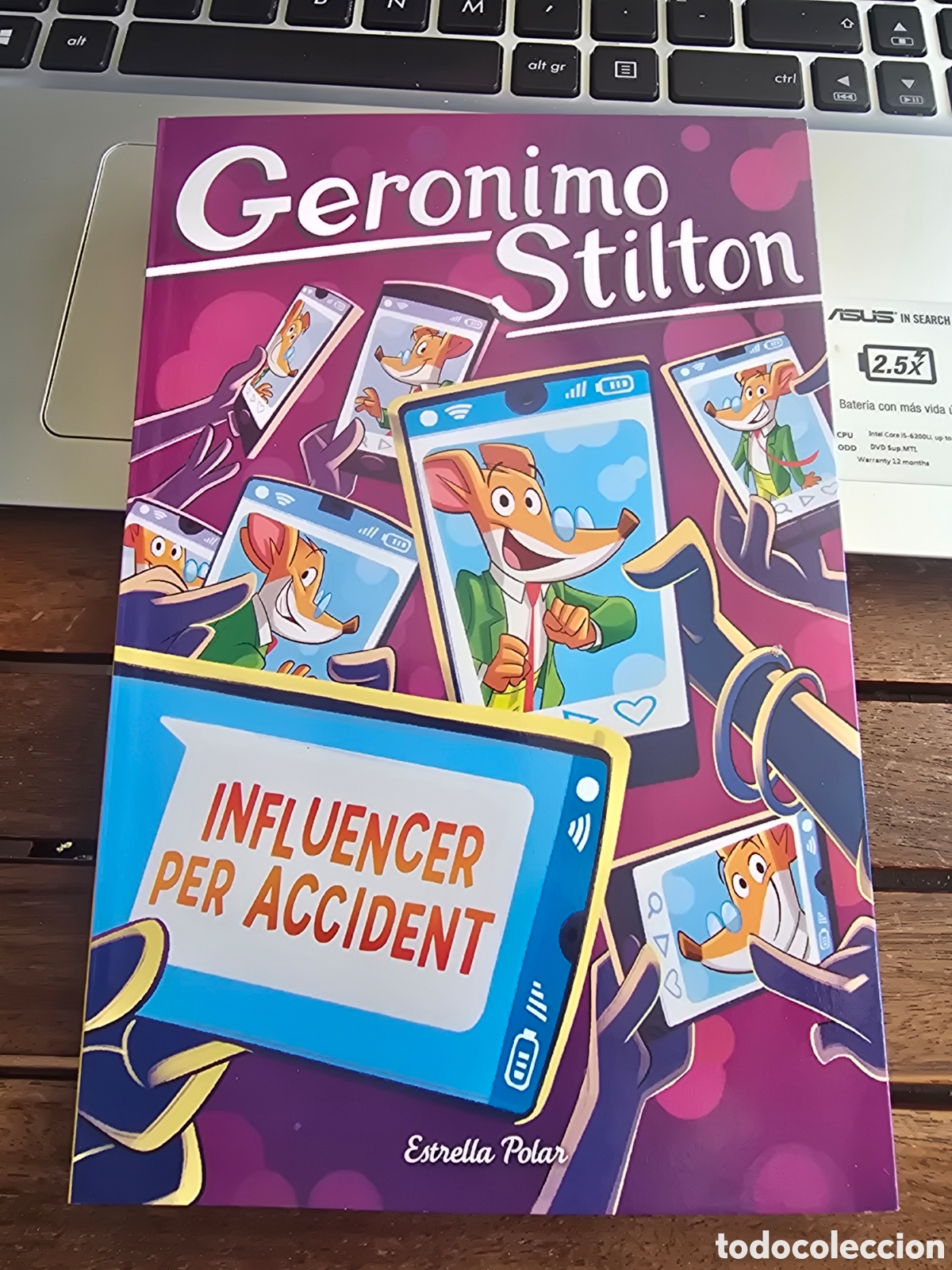 Libros de segunda mano: Influencer per accident Stilton, Geronimo ESTRELLA POLAR 2026 infantil CATAL&Aacute;N