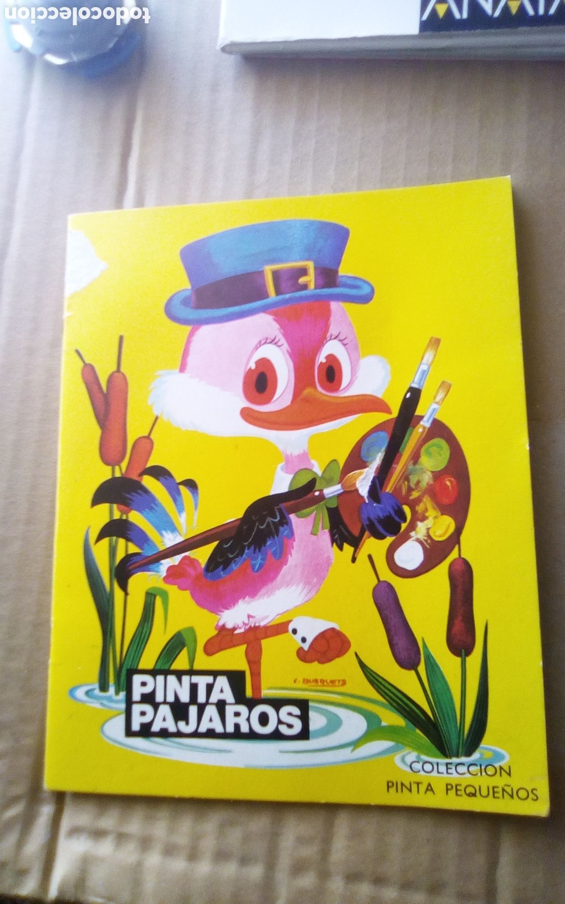 Libros de segunda mano: Colecci&oacute;n pinta peque&ntilde;os. Pinta p&aacute;jaros. Ediciones Salda&ntilde;a, a&ntilde;o 1986. Imprime H. Fournier. 12 p&aacute;gina