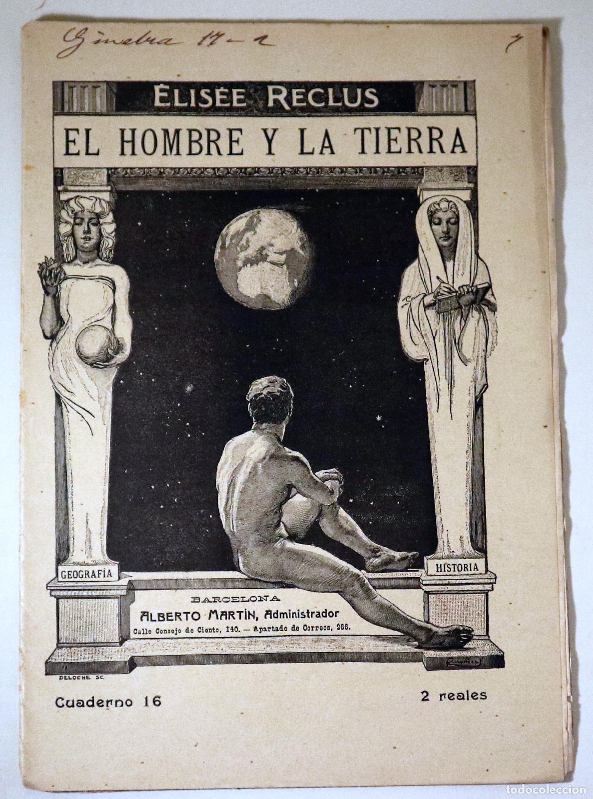 Libros de segunda mano: RECLUS, &Eacute;lis&eacute;e - EL HOMBRE Y LA TIERRA N&ordm; 16 - Barcelona s/f - Ilustrado