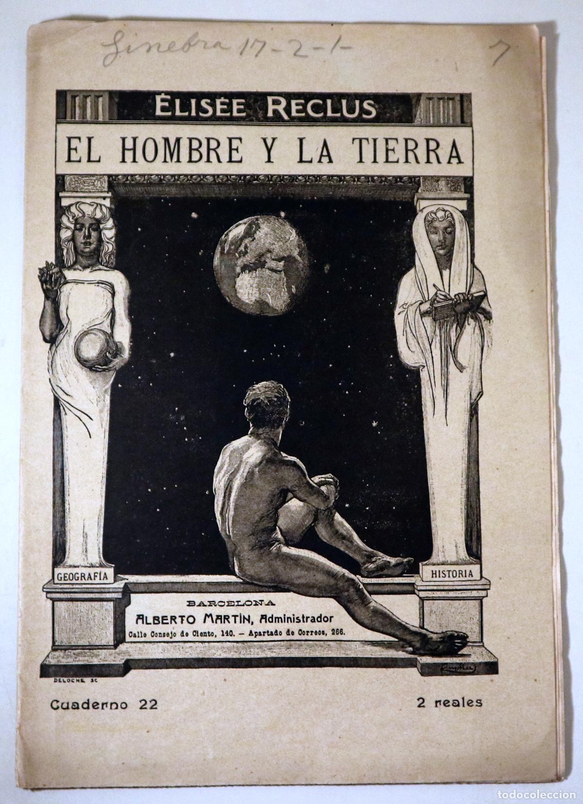 Libros de segunda mano: RECLUS, &Eacute;lis&eacute;e - EL HOMBRE Y LA TIERRA N&ordm; 22 - Barcelona s/f - Ilustrado