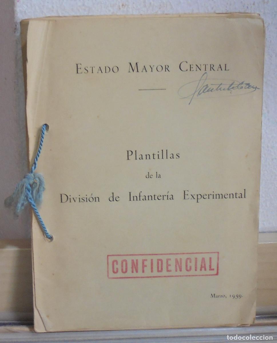 Libros de segunda mano: Plantillas de la Divisi&oacute;n de Infanter&iacute;a Experimental