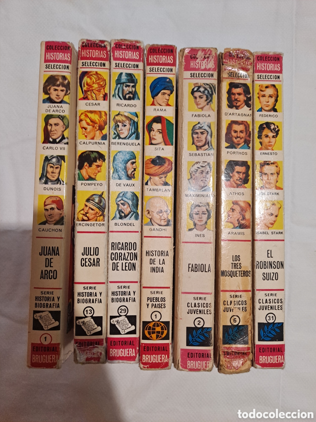 Libros de segunda mano: Lote 7 libros Colecci&oacute;n Historias Selecci&oacute;n