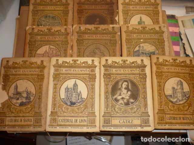Libros de segunda mano: EL ARTE EN ESPA&Ntilde;A, EDICI&Oacute;N THOMAS - 10 TOMOS, GUADALAJARA, CADIZ, LEON,SEVILLA, POBLET, SEGOVIA, SIG