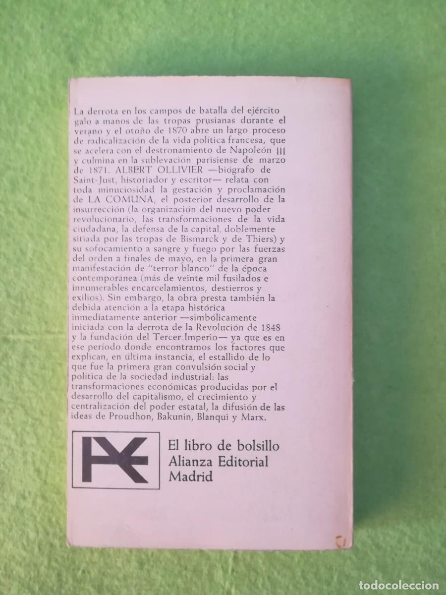 Libros de segunda mano: La comuna Albert Olivier alianza editorial 1971 - Foto 2