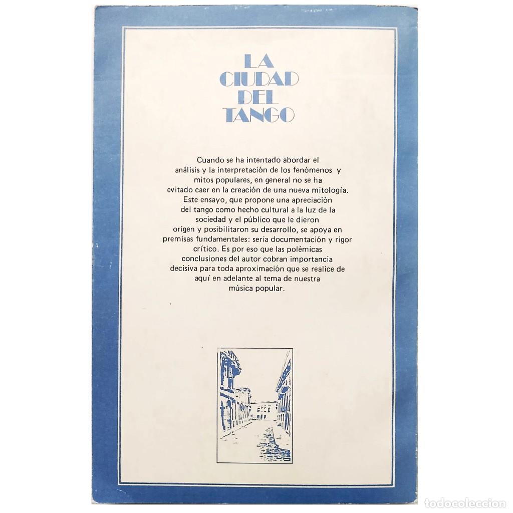 Libros de segunda mano: LA CIUDAD DEL TANGO. Tango hist&oacute;rico y sociedad. Matamoro, Blas - Foto 2