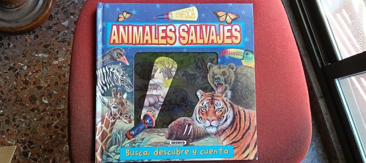Libros de segunda mano: Animales Salvajes Susaeta / Enfoca. Busca, descubre y cuenta