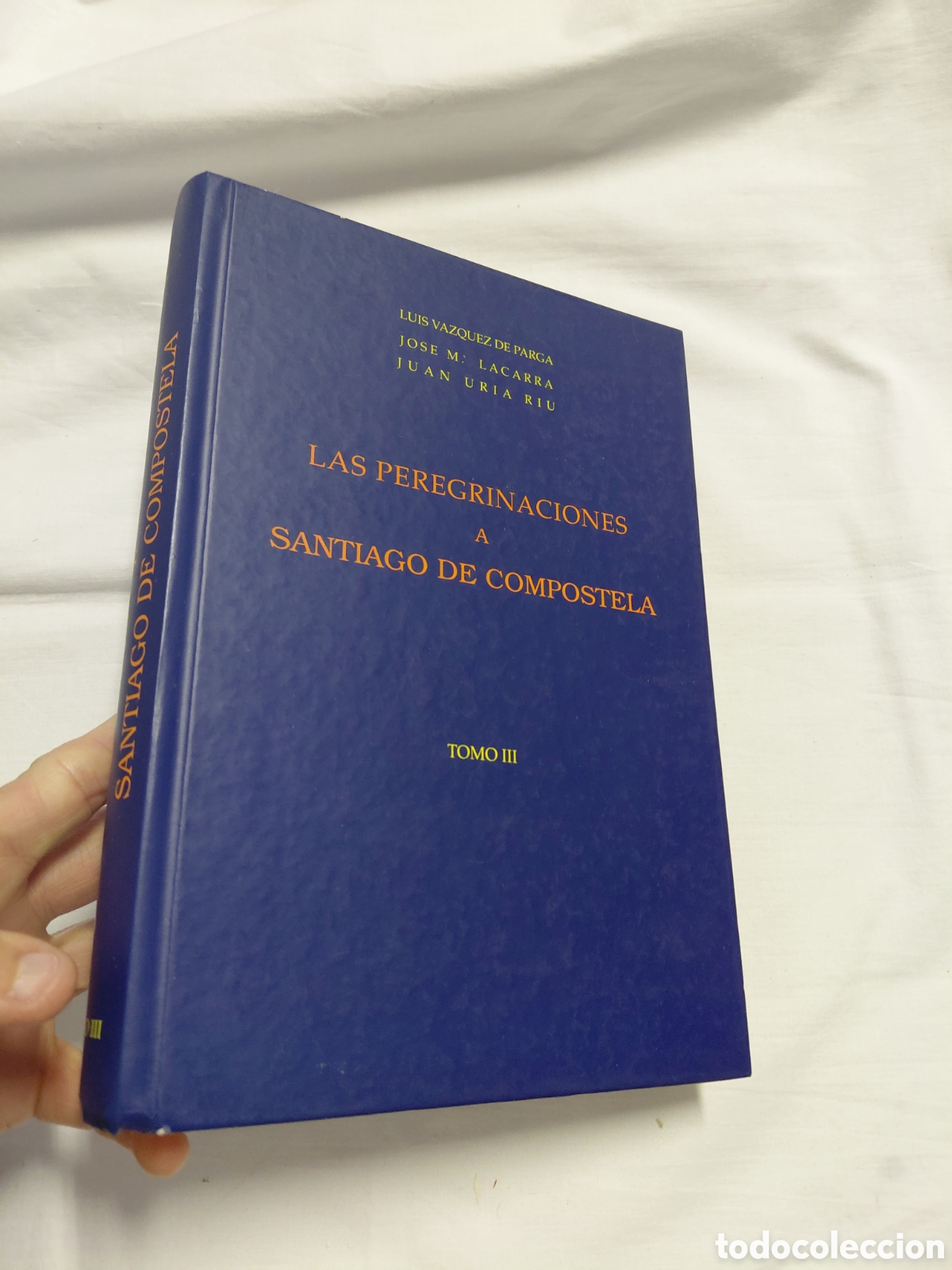 Libros de segunda mano: LAS PEREGRINACIONES A SANTIAGO DE COMPOSTELA TOMO III.LUIS VAZQUEZ.LACARRA Y JUAN URIA.PAMPLONA 1993
