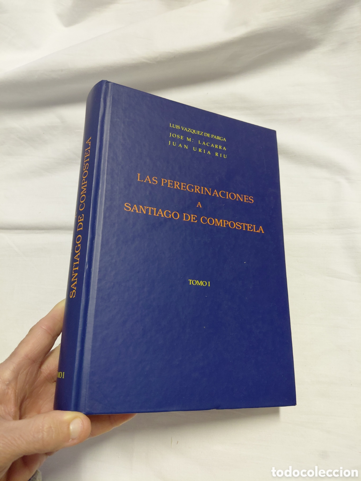 Libros de segunda mano: LAS PEREGRINACIONES A SANTIAGO DE COMPOSTELA TOMO I.LUIS VAZQUEZ.LACARRA Y JUAN URIA.PAMPLONA 1993