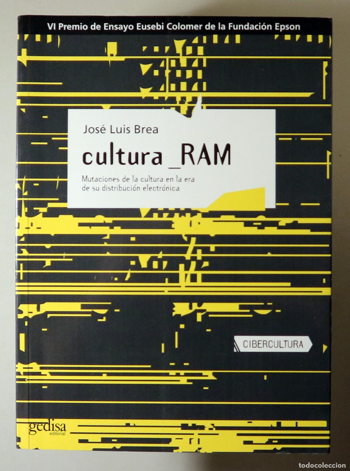 Libros de segunda mano: BREA, Jos&eacute; Luis - CULTURA_RAM. Mutaciones de la Cultura en la era de su distribuci&oacute;n electr&oacute;nica - B
