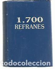 Libros de segunda mano: Alberto BRICE&Ntilde;O : 1.700 REFRANES (De Sentido Com&uacute;n). Libro miniatura. Sairam Eds., Per&uacute;, 1993