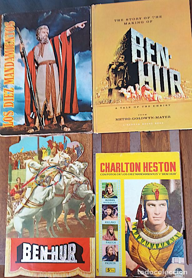 Libri di seconda mano: CHARLTON HESTON + BEN-HUR + LOS 10 MANDAMIENTOS x 4 (1958, 1959, 1960, 1962) - VER FOTOS Y DESCRIPCI
