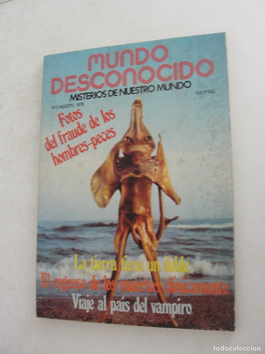 Libros de segunda mano: MUNDO DESCONOCIDO n&ordm; 3 - 1976- VLAD TEPES DRACULA - HOMBRES PECES - RESUCITADOS - sin usar de kiosko
