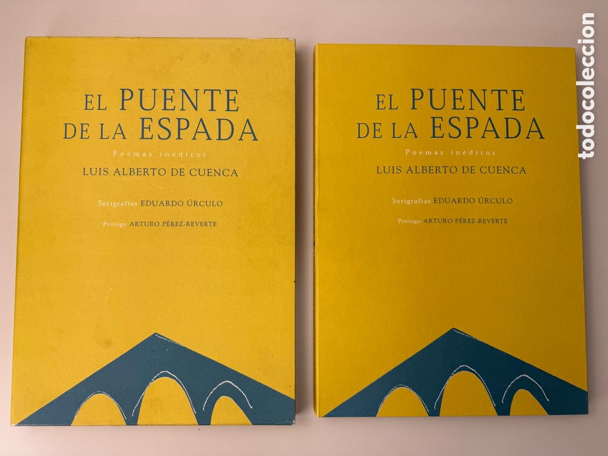 Libros de segunda mano: Eduardo &Uacute;rculo 6 serigraf&iacute;as originales firmadas. El puente de la espada. Arturo P&eacute;rez Reverte.