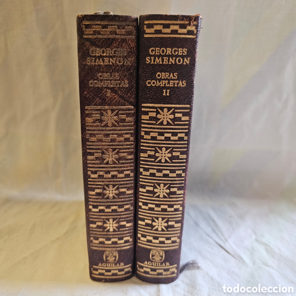 Libros de segunda mano: George simenon obras completas. 2 tomos Aguilar 1967