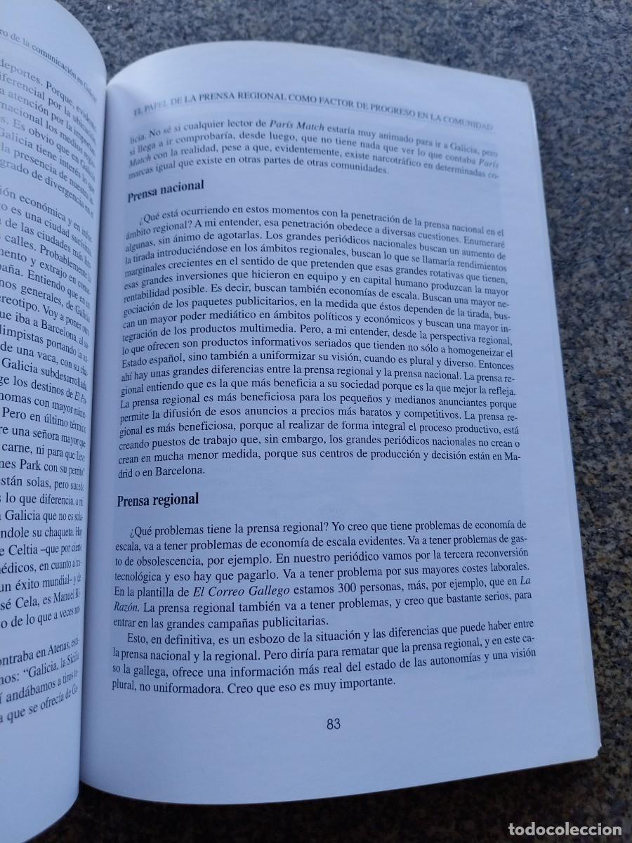 Libros de segunda mano: EL PAPEL DE LA PRENSA REGIONAL COMO FACTOR DE PROGRESO EN LA COMUNIDAD - Foto 2