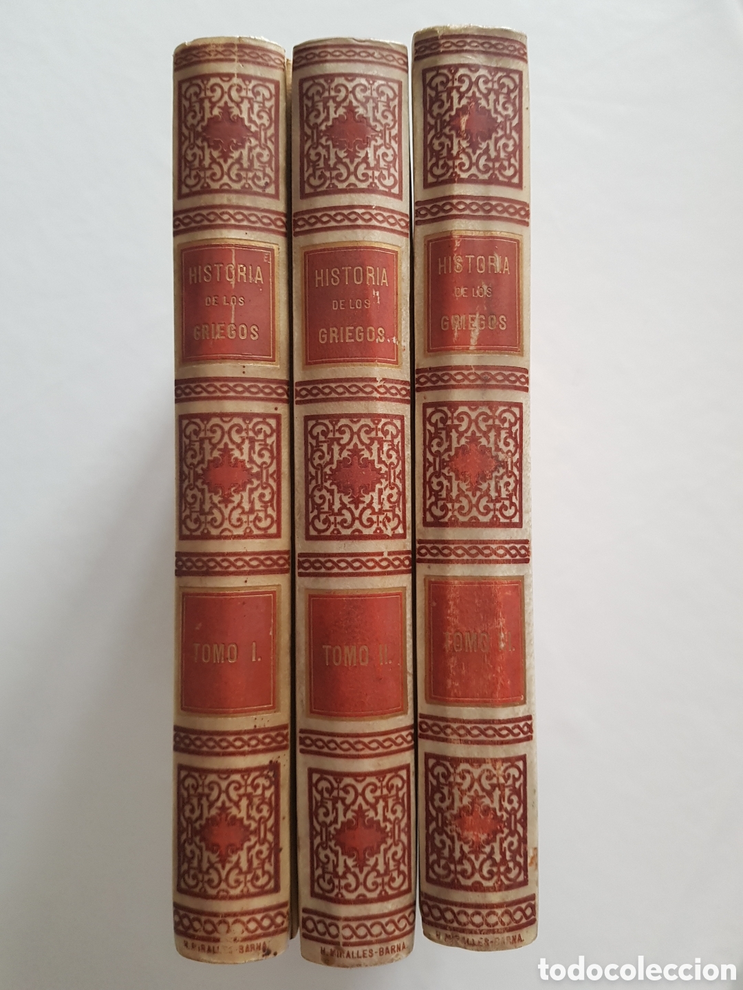 Libros de segunda mano: HISTORIA DE LOS GRIEGOS. V&Iacute;CTOR DURUY. 3 TOMOS.
