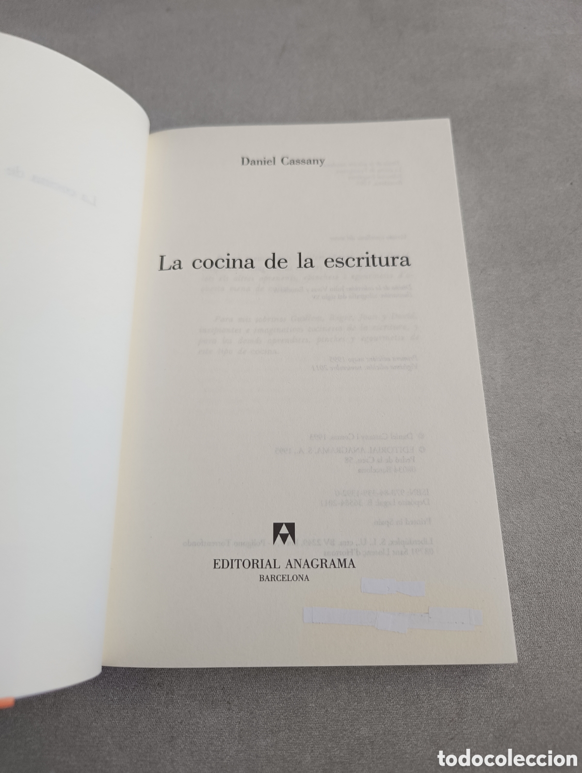 Libros de segunda mano: LA COCINA DE LA ESCRITURA - CASSANY, DANIEL - Foto 4