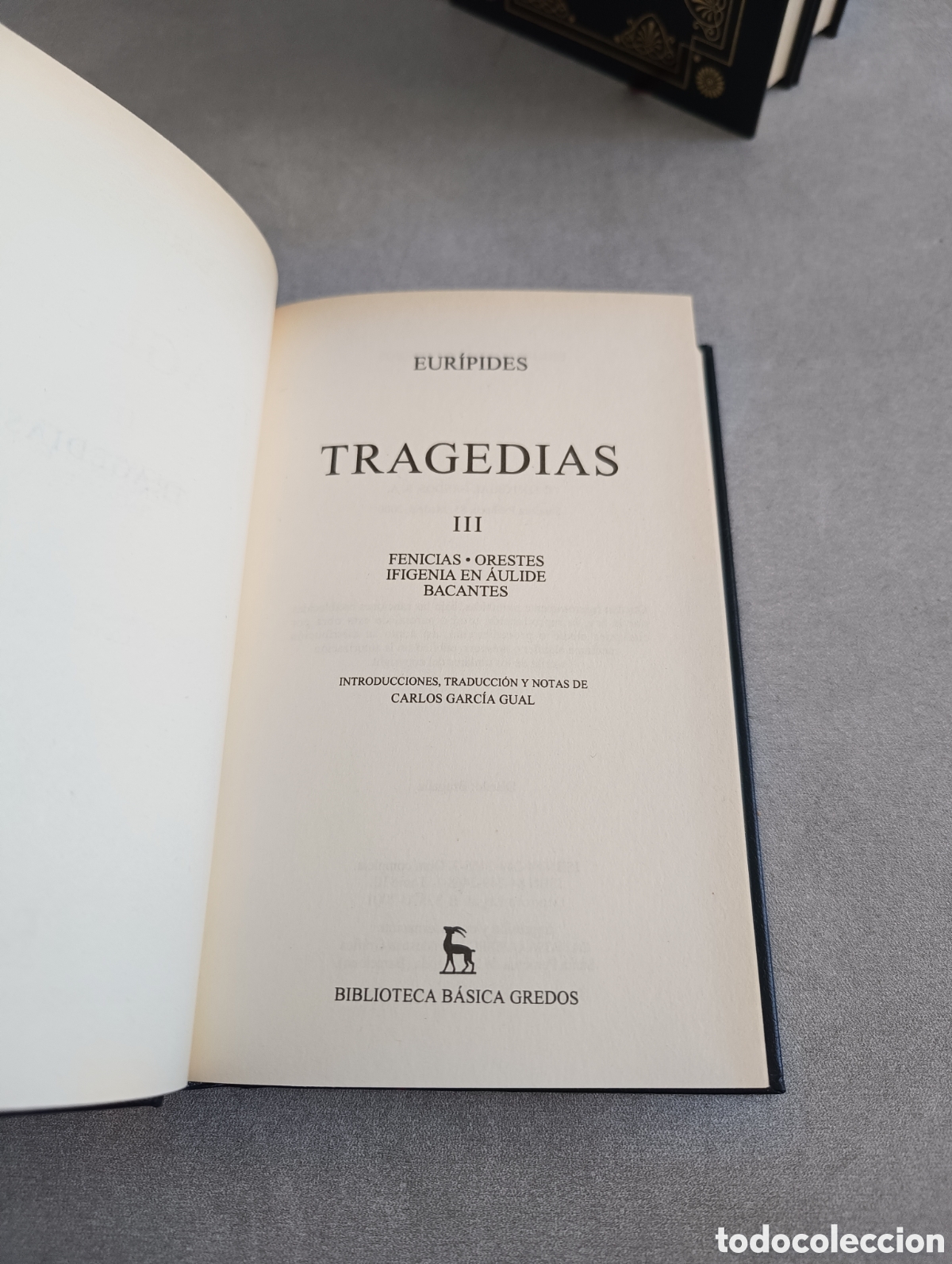 Libros de segunda mano: EUR&Iacute;PIDES. TRAGEDIAS. 3 TOMOS. BIBLIOTECA B&Aacute;SICA GREDOS. - Foto 5
