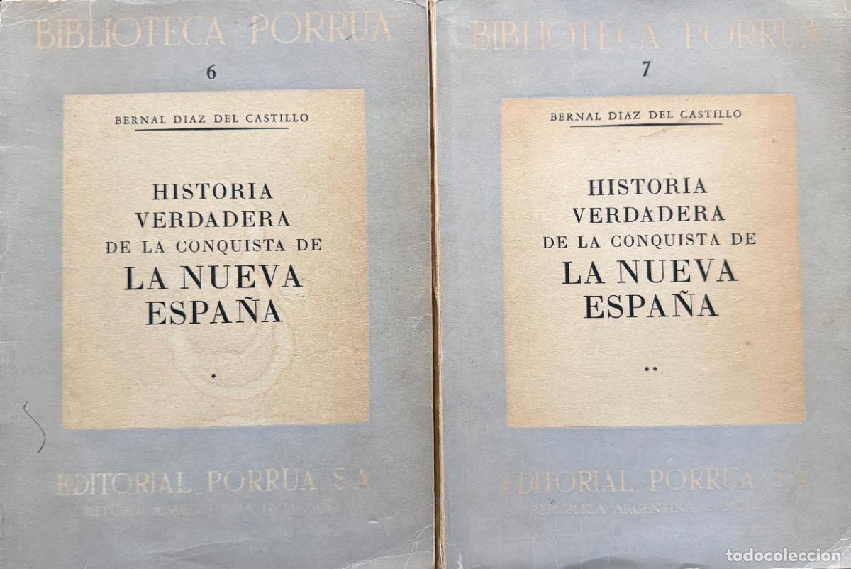 Libros de segunda mano: D&iacute;az del Castillo, Bernal. Historia verdadera de la conquista de la Nueva Espa&ntilde;a. 2 vols.