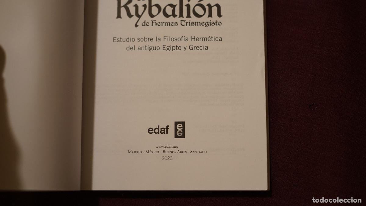 Libros de segunda mano: El kybali&oacute;n de Hermes Trismegisto - Edaf - Foto 2