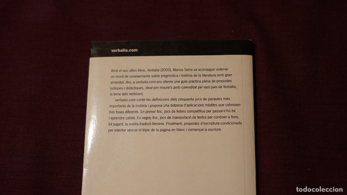 Libros de segunda mano: M&agrave;rius Serra - Verbalia.com - Emp&uacute;ries 2002 - Foto 3