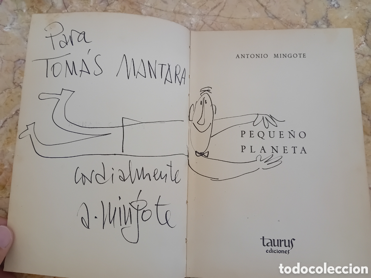 Libros de segunda mano: MINGOTE - DEDICATORIA DIBUJO ORIGINAL-PEQUE&Ntilde;O PLANETA - EDITORIAL TAURUS