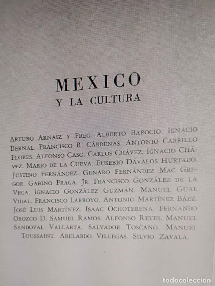 Libros de segunda mano: M&eacute;xico y la Cultura, SEP 1961 - Foto 1