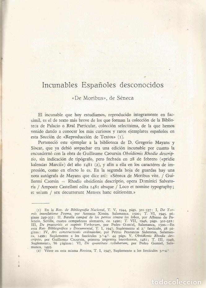 Libros de segunda mano: INCUNABLES ESPA&Ntilde;OLES DESCONOCIDOS - MATILDE LOPEZ SERRANO - Foto 2