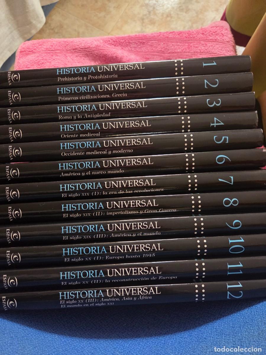 Libros de segunda mano: HISTORIA UNIVERSAL 12 TOMOS. COMPLETA. ESPASA CALPE